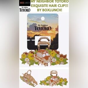 NWT! MY NEIGHBOR TOTORO BOX LUNCH HIGH QUALITY AMAZING HAIRCLIP!